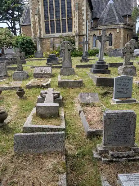 Solar cross on a tombstone, London
